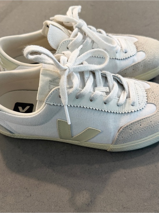Veja Shoes - Veja Volley Canvas Sneakers in White Size 8